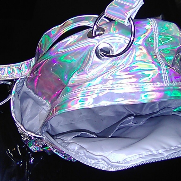 Women's Girls Metallic backpack purse - Picture 9 of 10